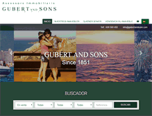 Tablet Screenshot of gubertandsons.com